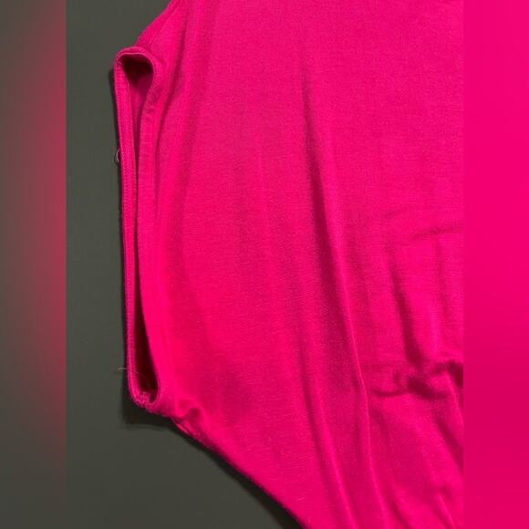 Express Dolman Ruched Hot Pink Blouse Sz XS - Picture 7 of 12